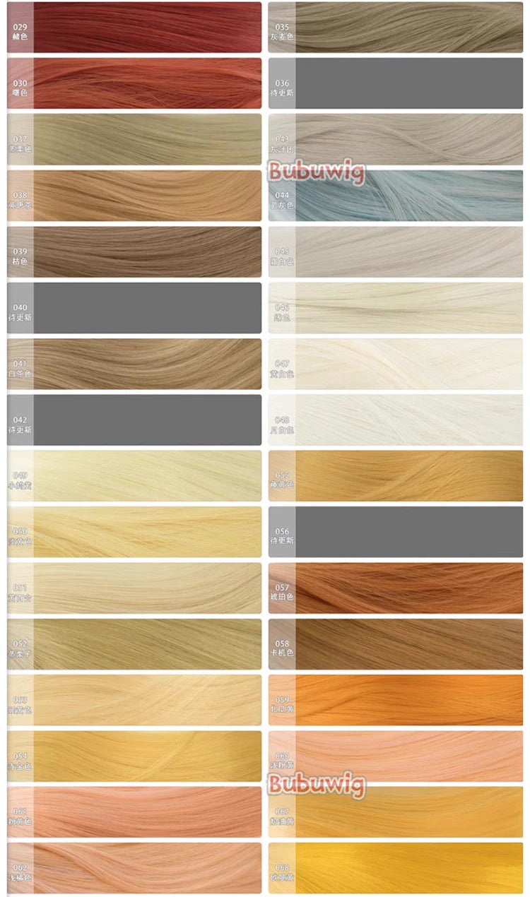 Bubuwig Synthetic Hair 100cm Long Straight Pure Color Cosplay Wigs Over 100 Colors Pink Orange Blonde Green Wig Heat Resistant