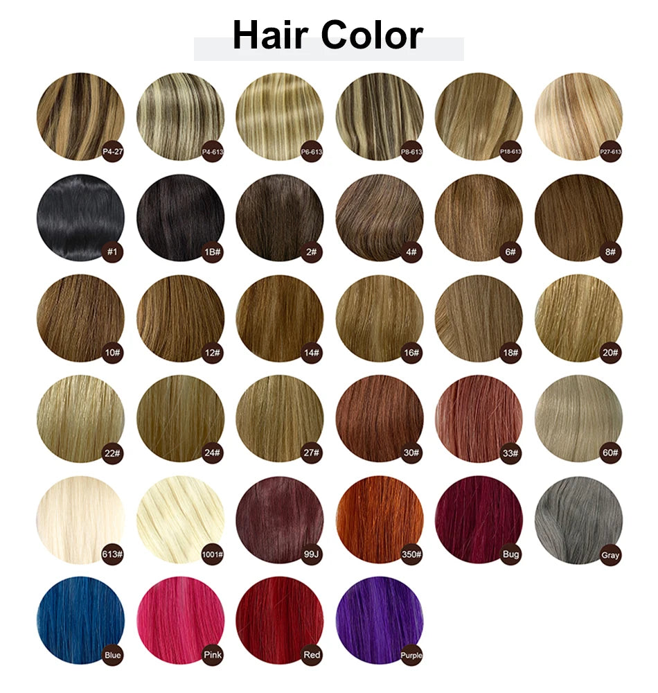 Straight Human Hair Wigs for Women Full PU Toupee 100% Real Human Hair Blonde Human Hair Replacement System Unit Natural Brown