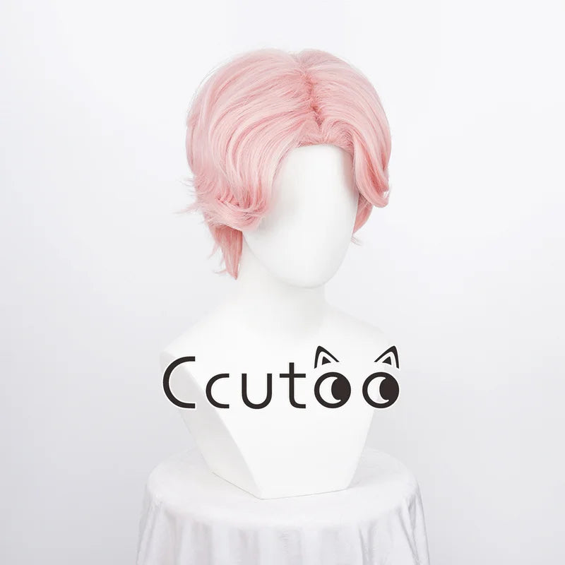 Men Boy Short Fashion Synthetic Cosplay Wigs Parting Styled Shaggy Layered Halloween Party Role 13 Colors Choice
