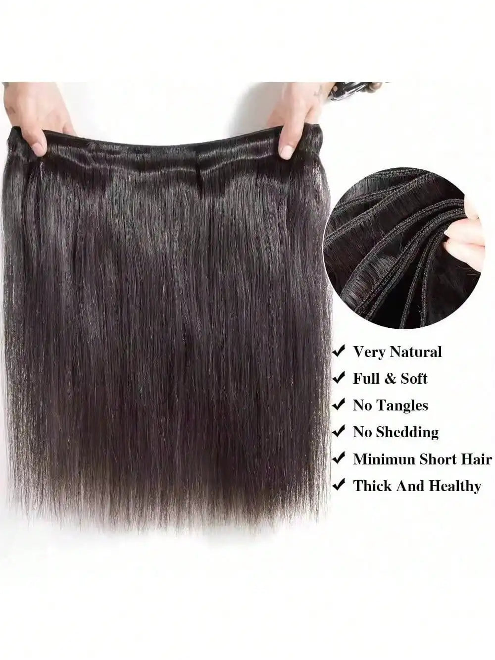12A Bone Straight Human Hair Bundles Unprocessed Brazilian Virgin Hair 32 Inch Raw Hair Double Bundles Weave Extensions
