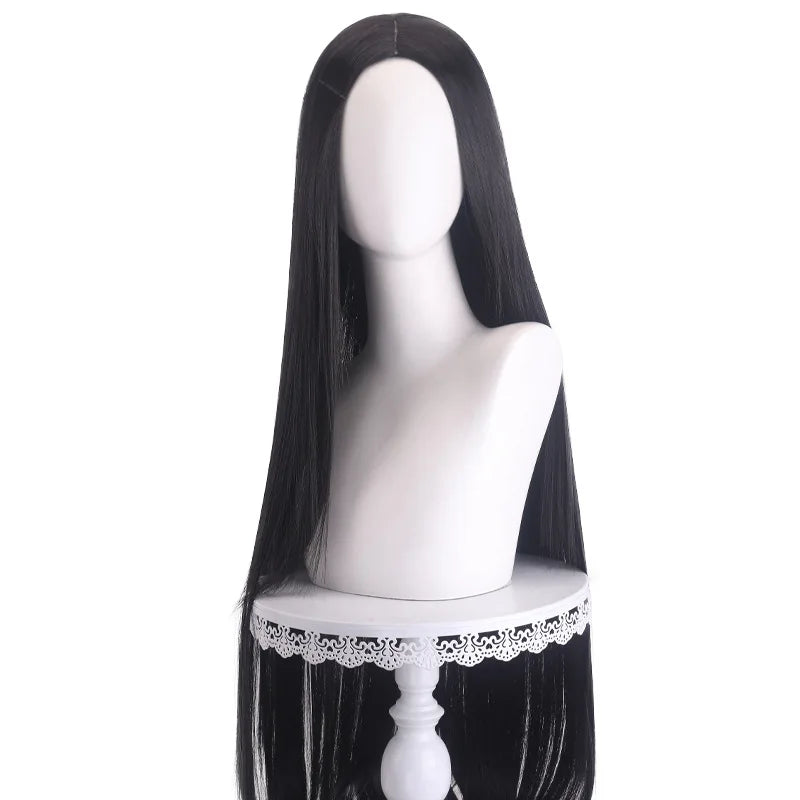 40 inch colored anime long straight center split bangs women's synthetic wig suitable for holiday parties, Halloween ball role-p