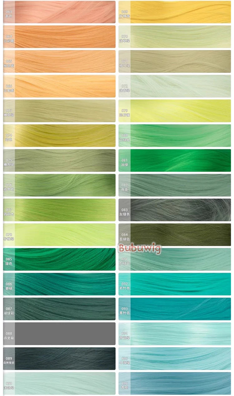 Bubuwig Synthetic Hair 100cm Long Straight Pure Color Cosplay Wigs Over 100 Colors Pink Orange Blonde Green Wig Heat Resistant