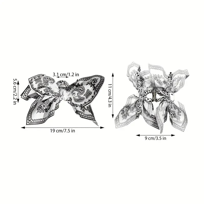 1pc new double-sided cashew flower love grabbing clip butterfly knot hair clip summer vacation shark clip fashion