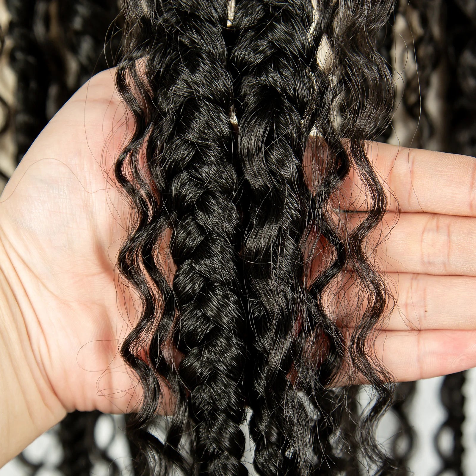 34Inch Cornrow Braided Wigs with Curly ends Synthetic Full Lace Braids Wigs Lace Frontal Braided Lace Wig for Black Women