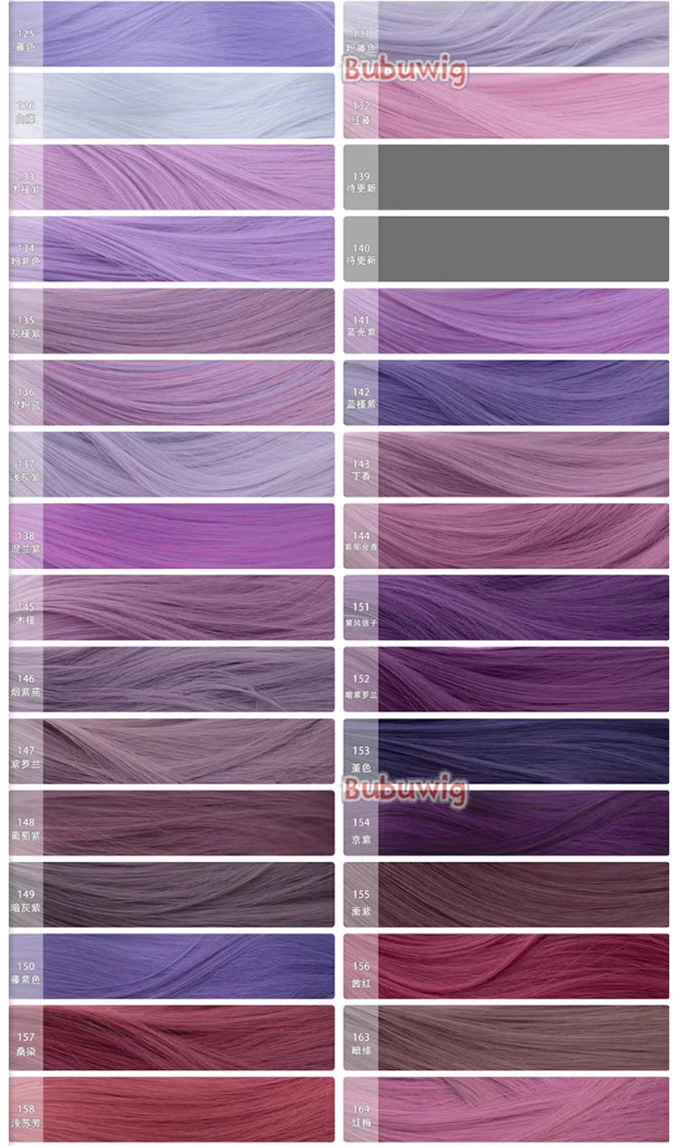 Bubuwig Synthetic Hair 100cm Long Straight Pure Color Cosplay Wigs Over 100 Colors Pink Orange Blonde Green Wig Heat Resistant
