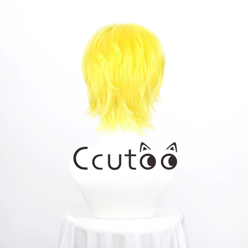 Men Boy Short Fashion Synthetic Cosplay Wigs Parting Styled Shaggy Layered Halloween Party Role 13 Colors Choice