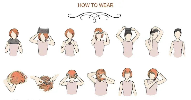 Men Women Synthetic Anime Cosplay Wigs Short Straight Hair Heat Resistance Multicolour Red White Pink Gray Brown