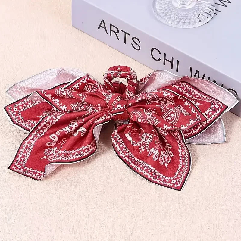1pc new double-sided cashew flower love grabbing clip butterfly knot hair clip summer vacation shark clip fashion