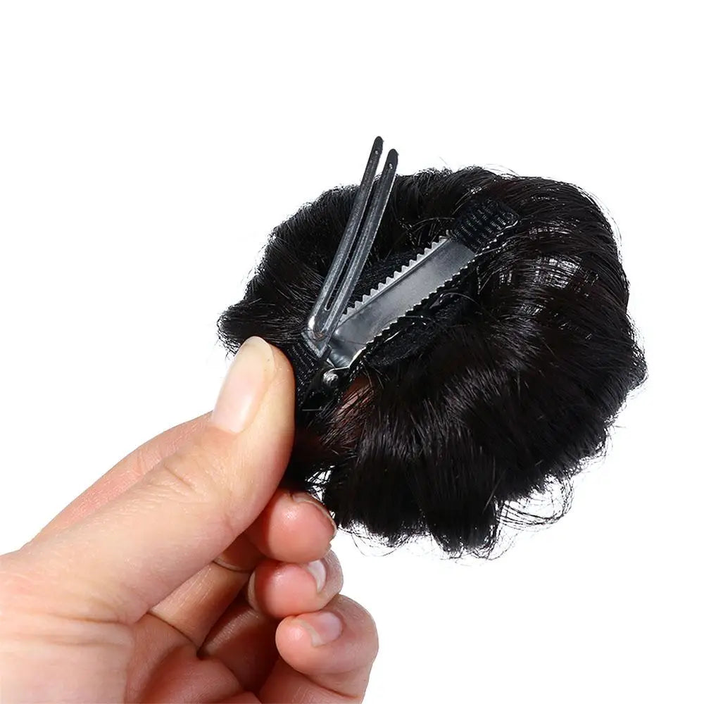 Children Toddler Cute Female Synthetic  Headwear Short Curl Chignon Baby Hair Wig The Tide Girl Wig Ball Head Hairpin