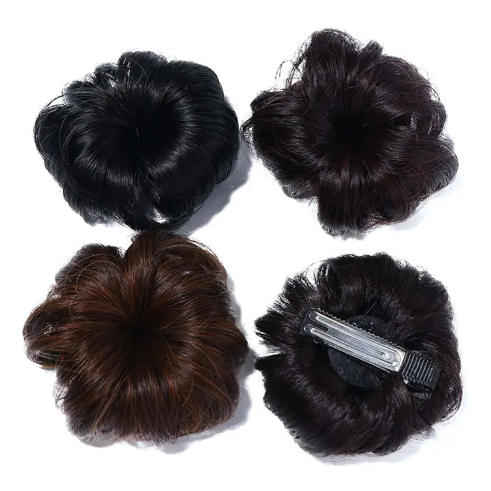 Children Toddler Cute Female Synthetic  Headwear Short Curl Chignon Baby Hair Wig The Tide Girl Wig Ball Head Hairpin