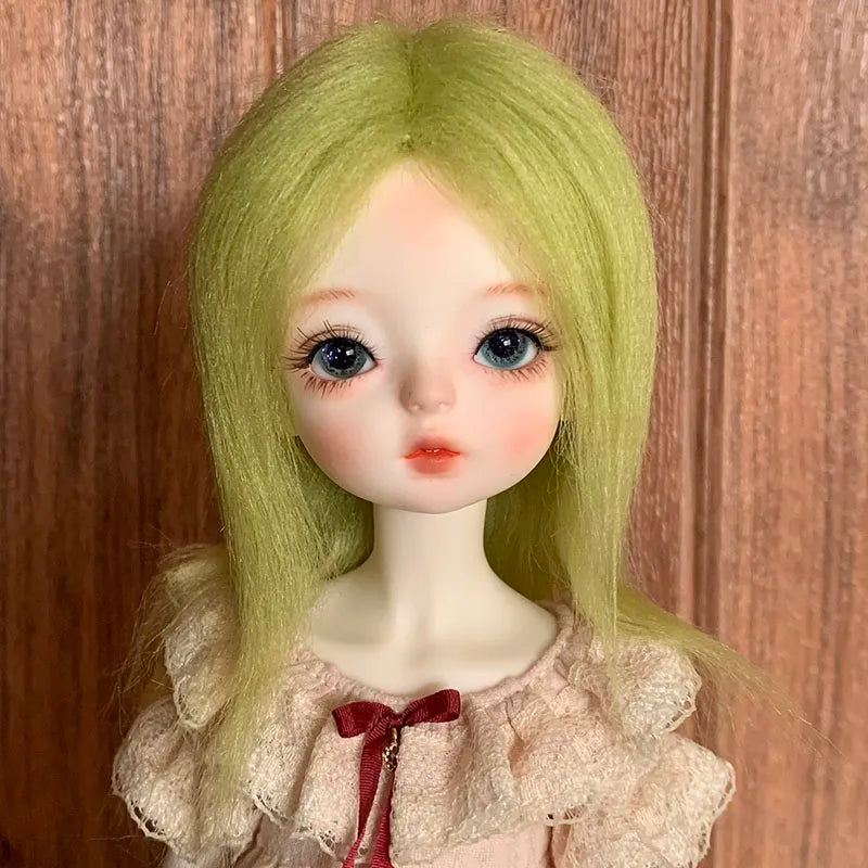 Bjd Doll's Wig Simulated Wool Hair Fit To 1/8 1/12,1/6 Bjd Doll Ob11 Doll Change Makeup Accessories Diy Dress Up Accessories