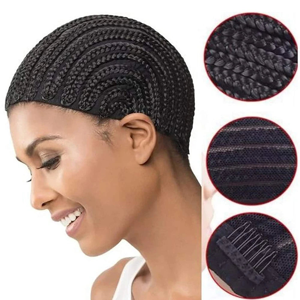 braid cornrow wig caps for making wigs ventlated wig cap for black women crochet wigs