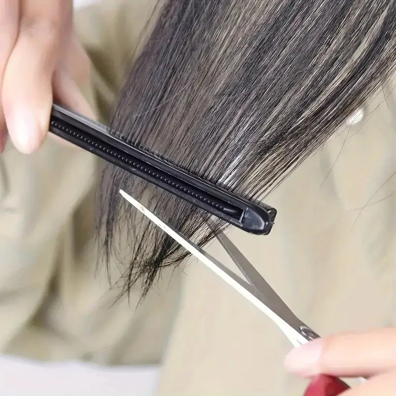 Hairdressing V-Comb Messy Hair Finishing Straightening Splint Comb - Hair Styling Tool Clip special for  hair wigs