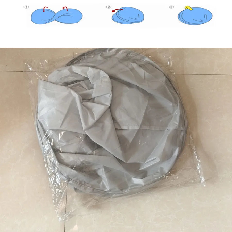 1pc DIY Hair Cutting Cloak Umbrella Design Cover, Suitable For Salon Barber Cutting Cloak Wrap, Foldable Waterproof And Portable