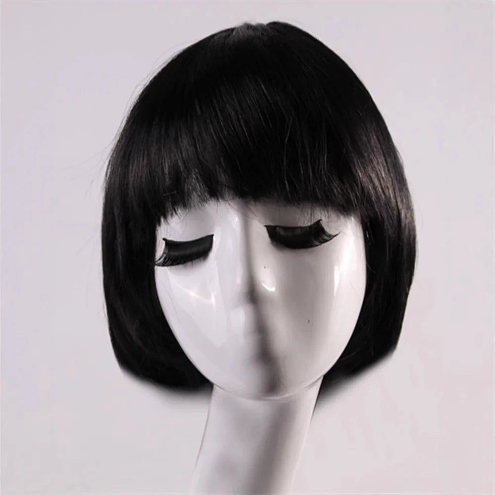 Synthetic Short BOB Full Wig Multiple Colors Cosplay Halloween Party Short Hair Solid Color Wigs