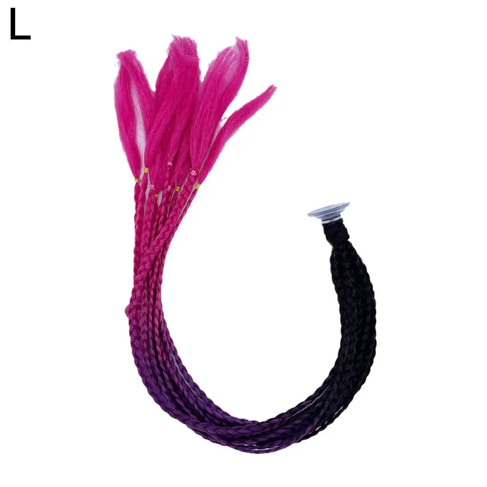 1PC Motorcycle Riding Helmet Decoration Braid Ponytail Motorbike Riding Helmet Pigtails Braids For Women Men Children