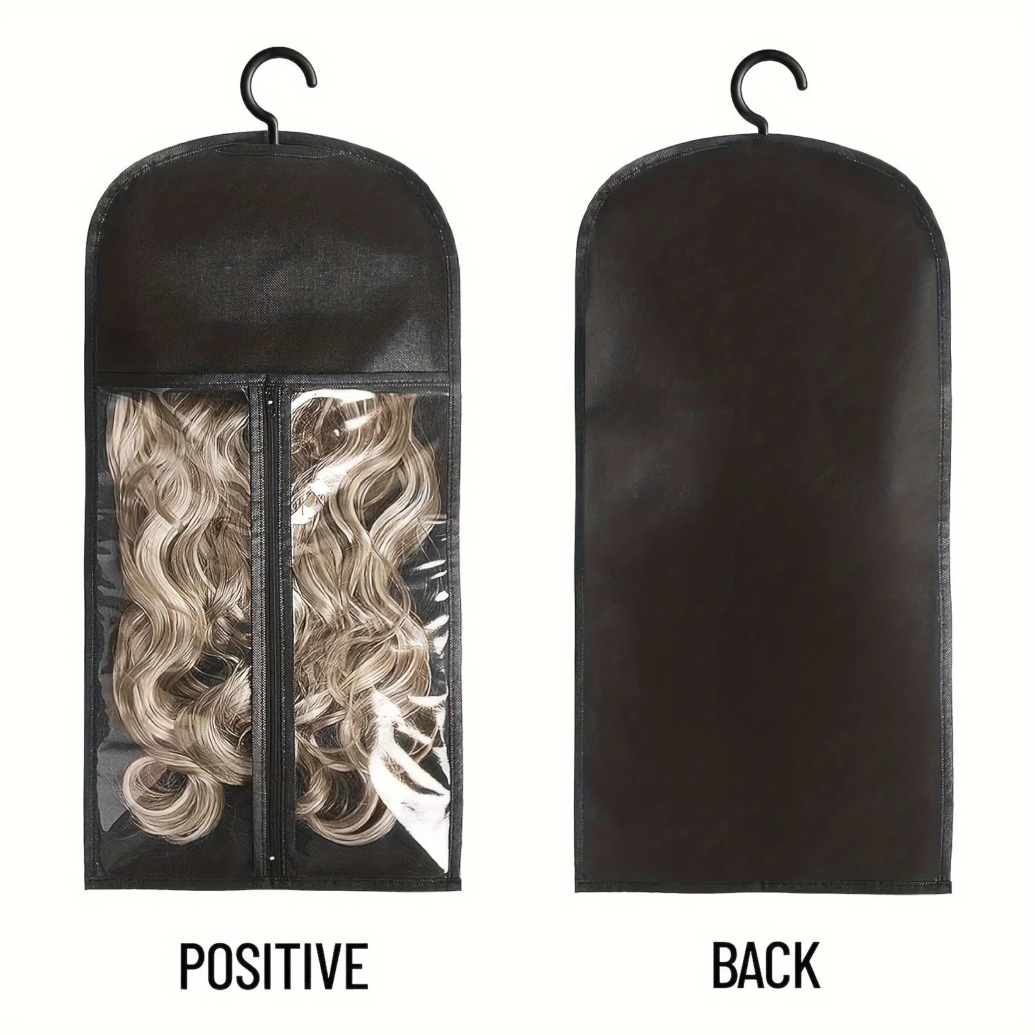 Wig storage Bags Hair Extensions Storage Bag With Hanger For lace Wigs Hair Extension Holder wig hanger With bag wig accessories