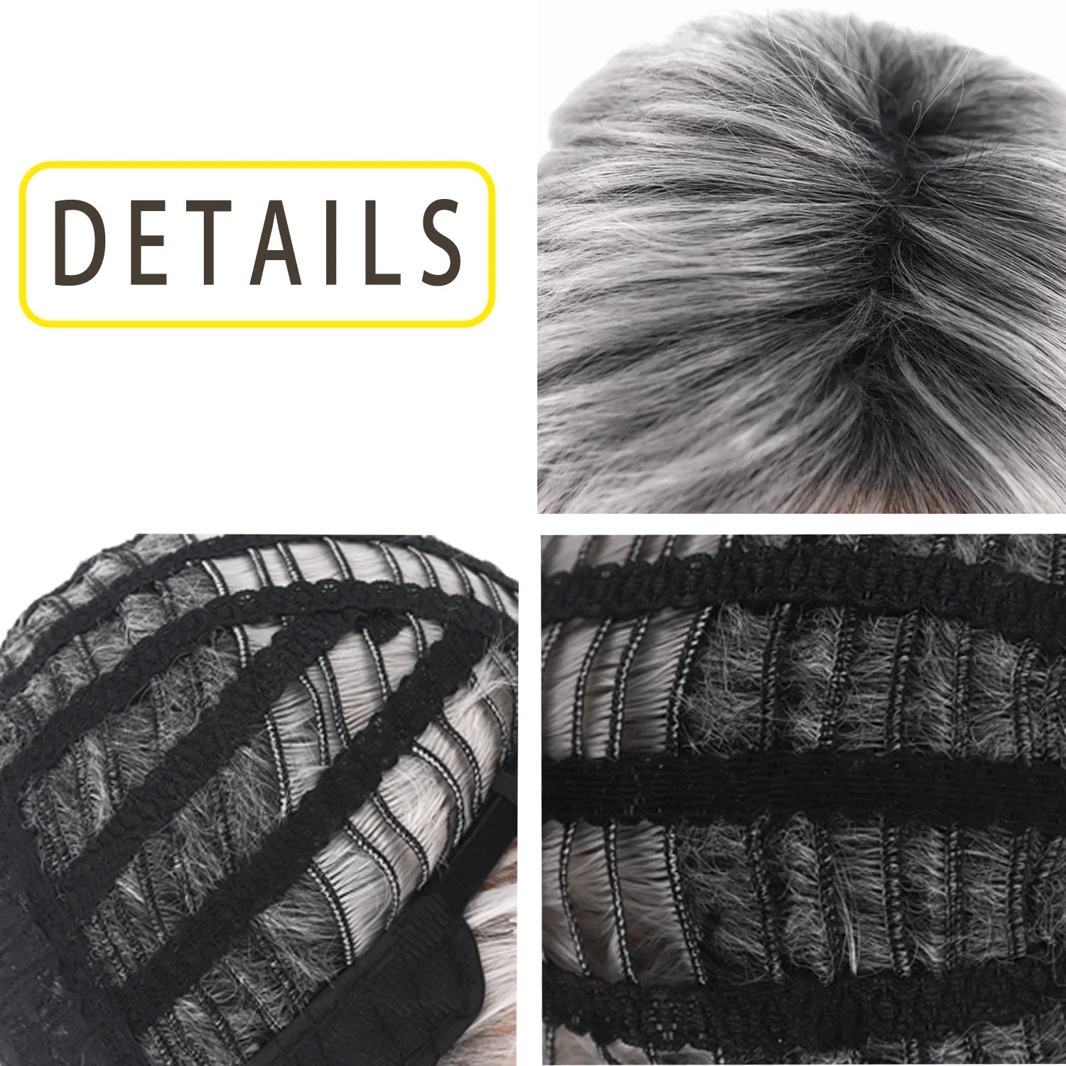 8 Styles Mullet Wigs for Men 70s 80s Costumes Fancy Party Accessory Cosplay Halloween Performance Synthetic Wig