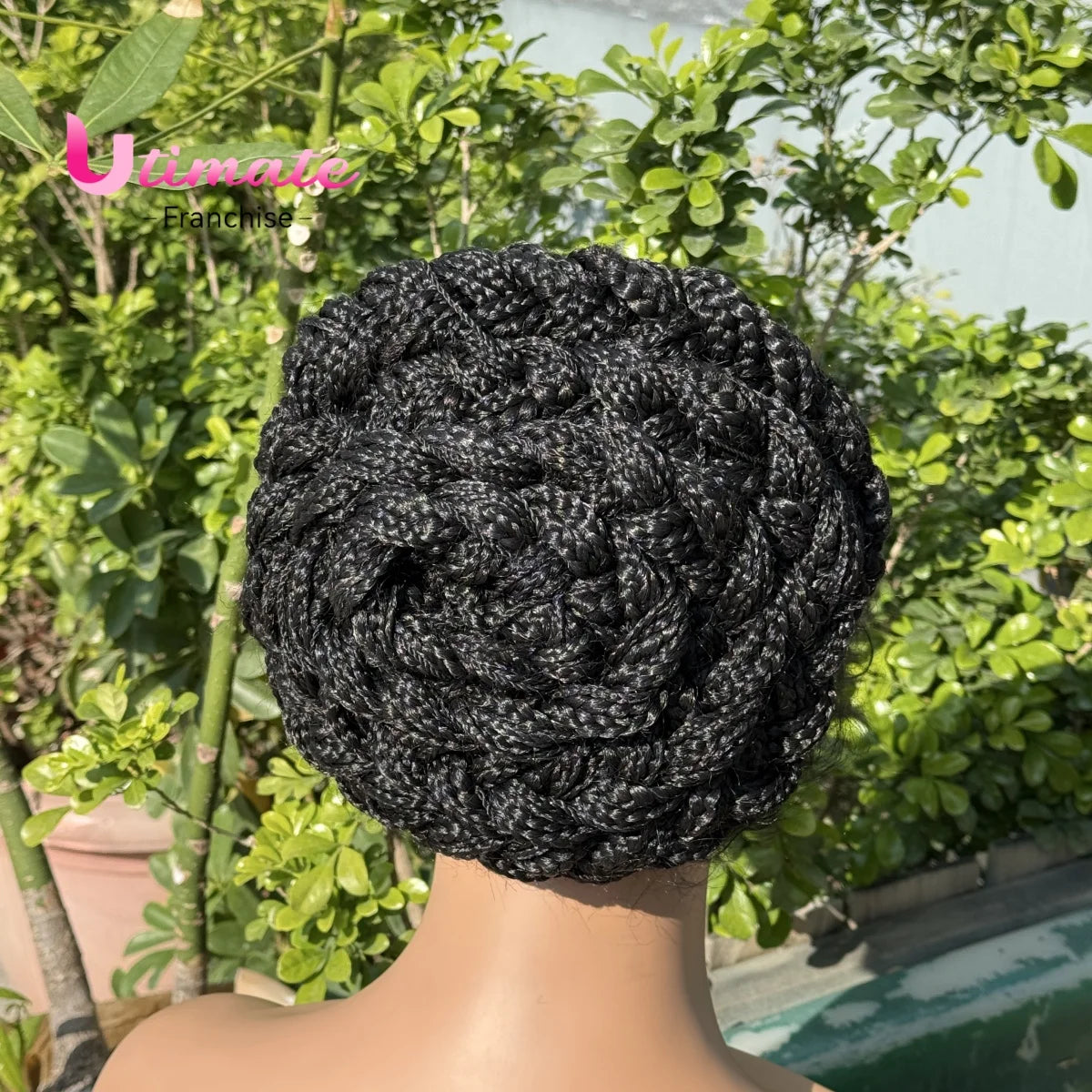 Bantu Braided Wigs Synthetic Cornrow Braids with Baby Hair Wigs for Black Women Transparent Full Lace Knotless Wigs