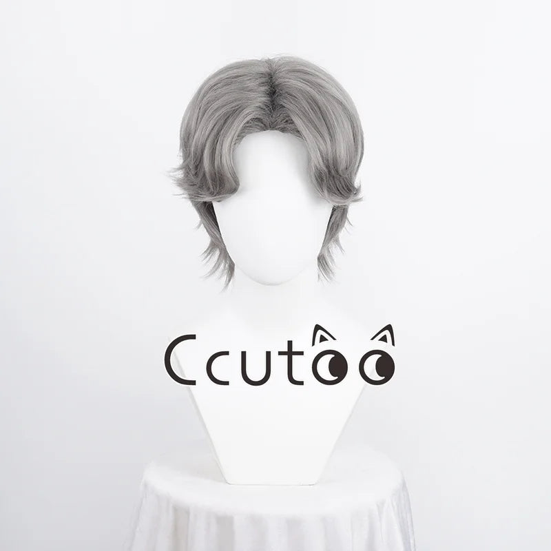 Men Boy Short Fashion Synthetic Cosplay Wigs Parting Styled Shaggy Layered Halloween Party Role 13 Colors Choice