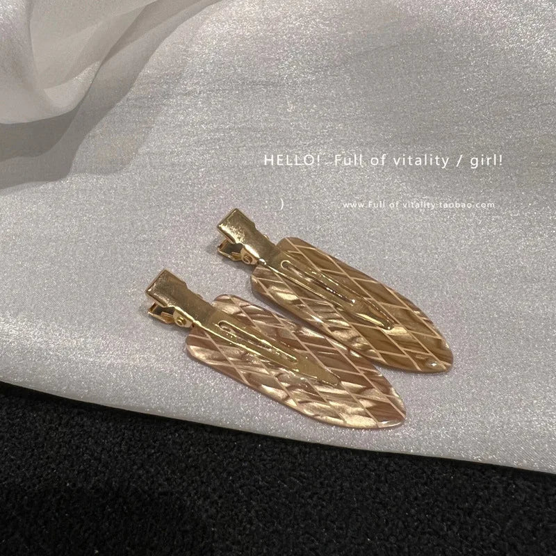 Korea acetic acid seamless hairpin side bangs broken hair one word seamless hairpin makeup clip hair accessories headwear female