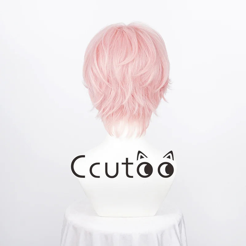 Men Boy Short Fashion Synthetic Cosplay Wigs Parting Styled Shaggy Layered Halloween Party Role 13 Colors Choice