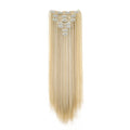 WIGSIN 24Inch Synthetic 7Pcs/set Long Straight Hair Extension 16Clips Hairstyle Black Blonde Hairpiece for Women