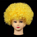 Unisex Adult Various Coloured Rainbow Circus Curly Black Afro Curly Wig Adult Fancy Dress Disco