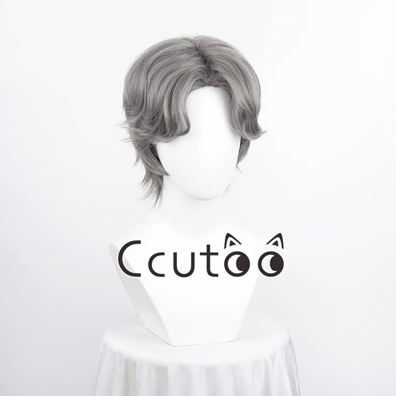 Men Boy Short Fashion Synthetic Cosplay Wigs Parting Styled Shaggy Layered Halloween Party Role 13 Colors Choice
