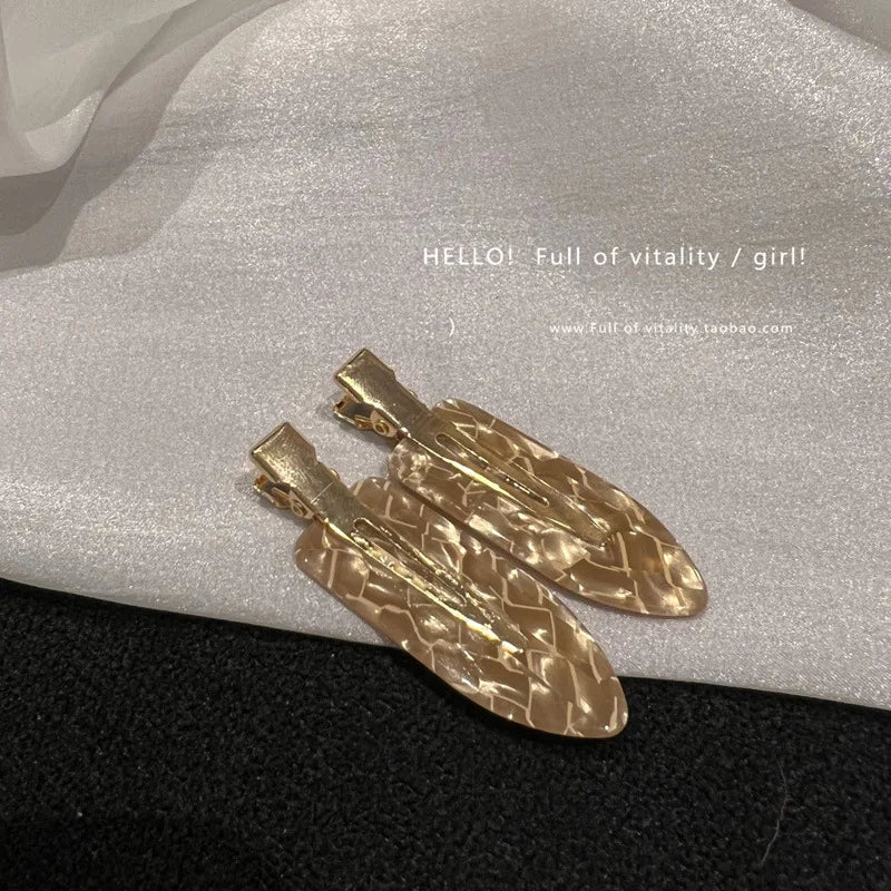 Korea acetic acid seamless hairpin side bangs broken hair one word seamless hairpin makeup clip hair accessories headwear female