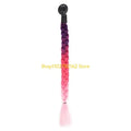 547B Helmet Pigtails Helmet Braids Ponytail Helmet Hair for Women Men Decoration-