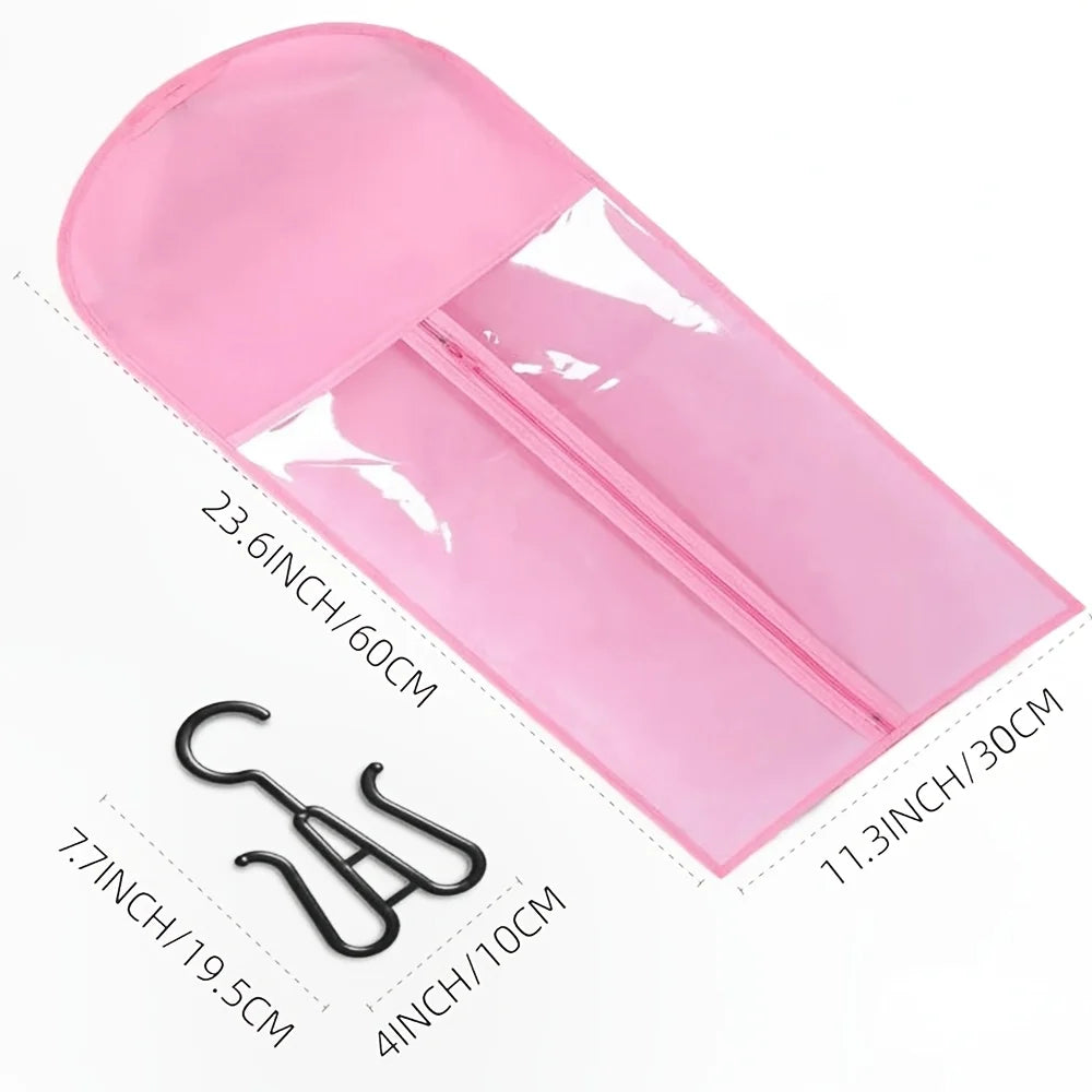 Wig storage Bags Hair Extensions Storage Bag With Hanger For lace Wigs Hair Extension Holder wig hanger With bag wig accessories
