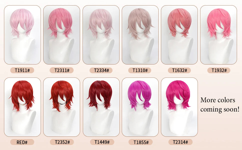 Short Wavy Bob Synthetic Wig with Air Bangs Heat Resistance Shoulder Length Curled 14inch Wigs for Daily Use Cosplay for Women