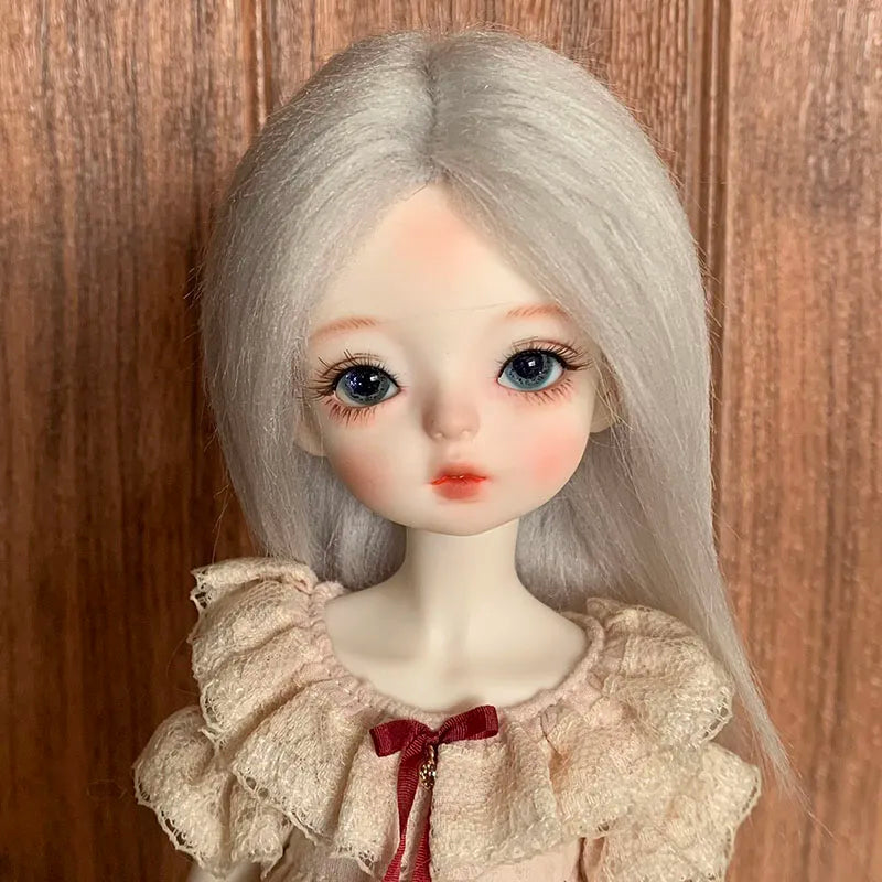Bjd Doll's Wig Simulated Wool Hair Fit To 1/8 1/12,1/6 Bjd Doll Ob11 Doll Change Makeup Accessories Diy Dress Up Accessories