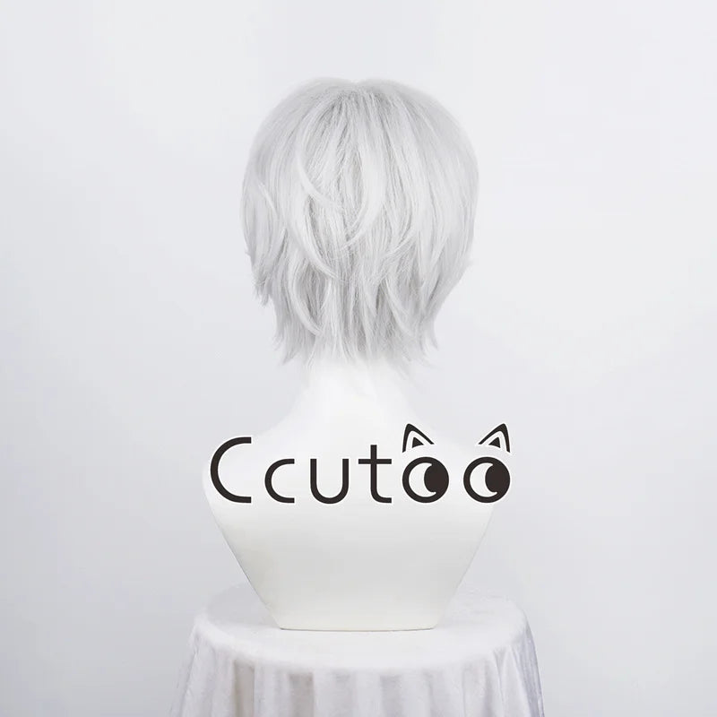 Men Boy Short Fashion Synthetic Cosplay Wigs Parting Styled Shaggy Layered Halloween Party Role 13 Colors Choice