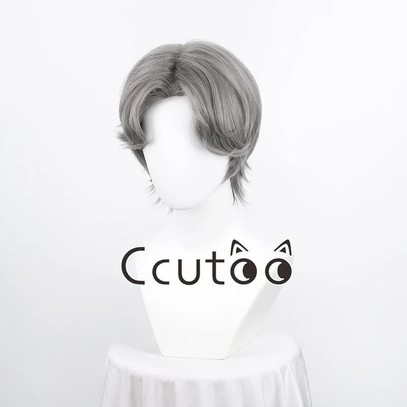 Men Boy Short Fashion Synthetic Cosplay Wigs Parting Styled Shaggy Layered Halloween Party Role 13 Colors Choice