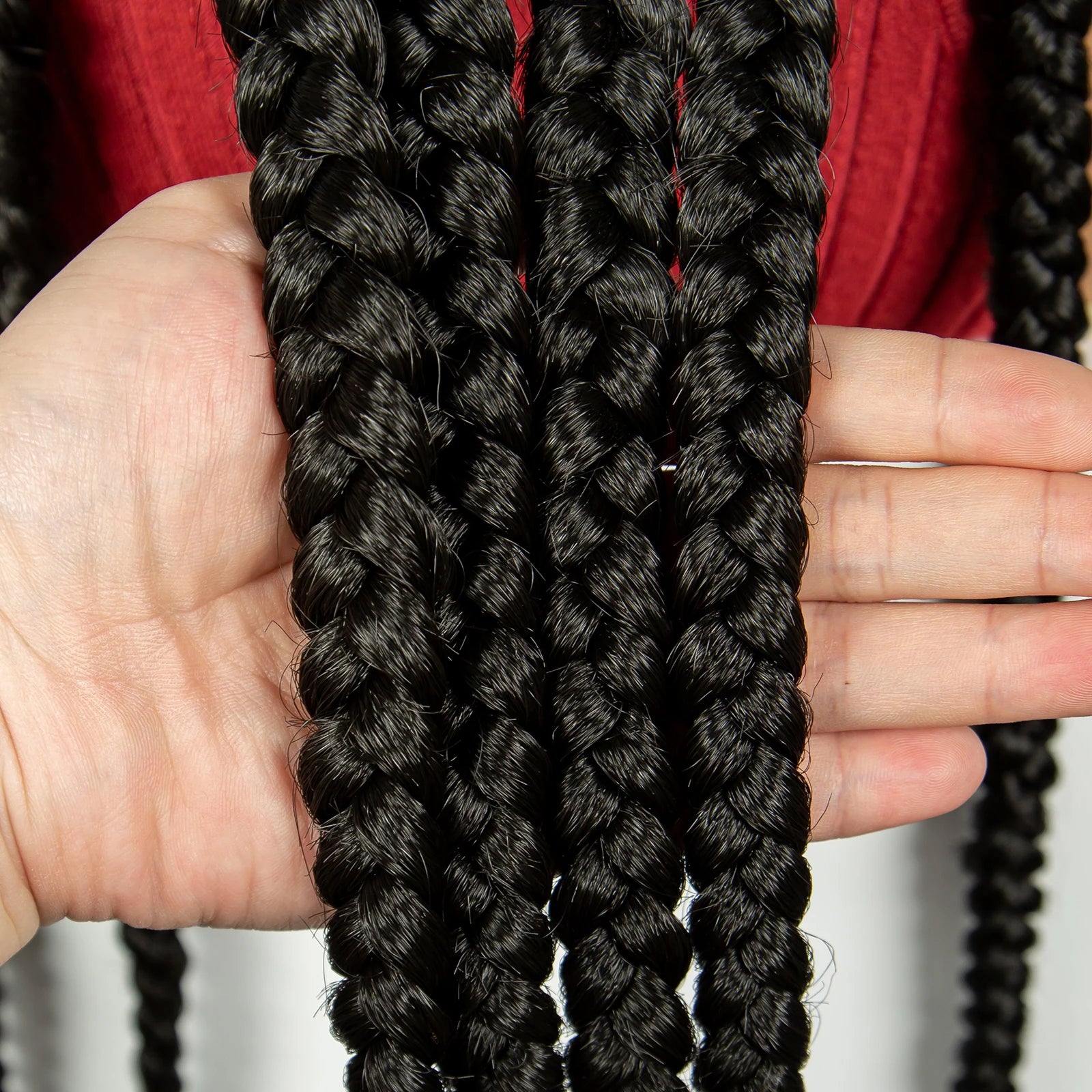 Handmade Cornrow Braided Wigs 36Inch Synthetic Lace Frontal BraidingHair Wigs Knotless Braids Wigs for Black Women
