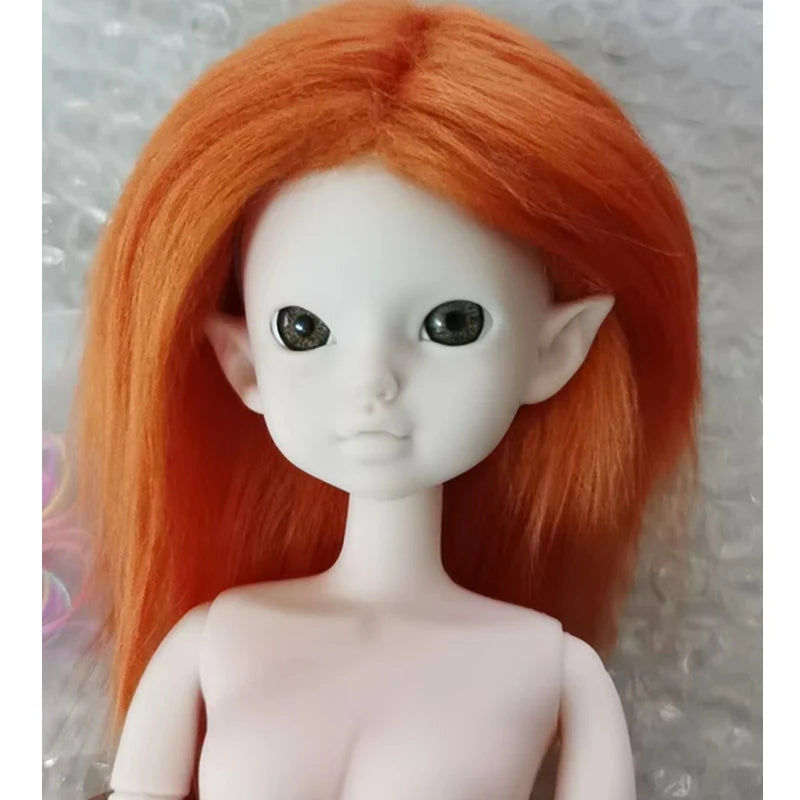 Bjd Doll's Wig Simulated Wool Hair Fit To 1/8 1/12,1/6 Bjd Doll Ob11 Doll Change Makeup Accessories Diy Dress Up Accessories
