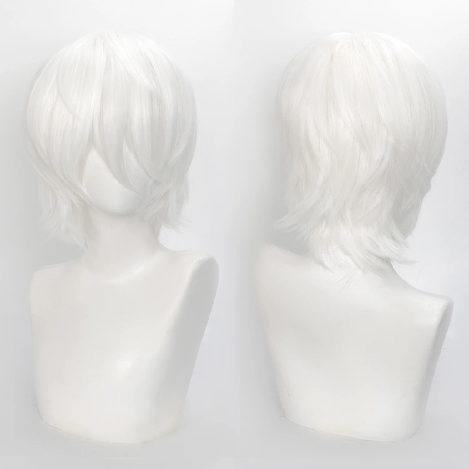 Short Wavy Bob Synthetic Wig with Air Bangs Heat Resistance Shoulder Length Curled 14inch Wigs for Daily Use Cosplay for Women