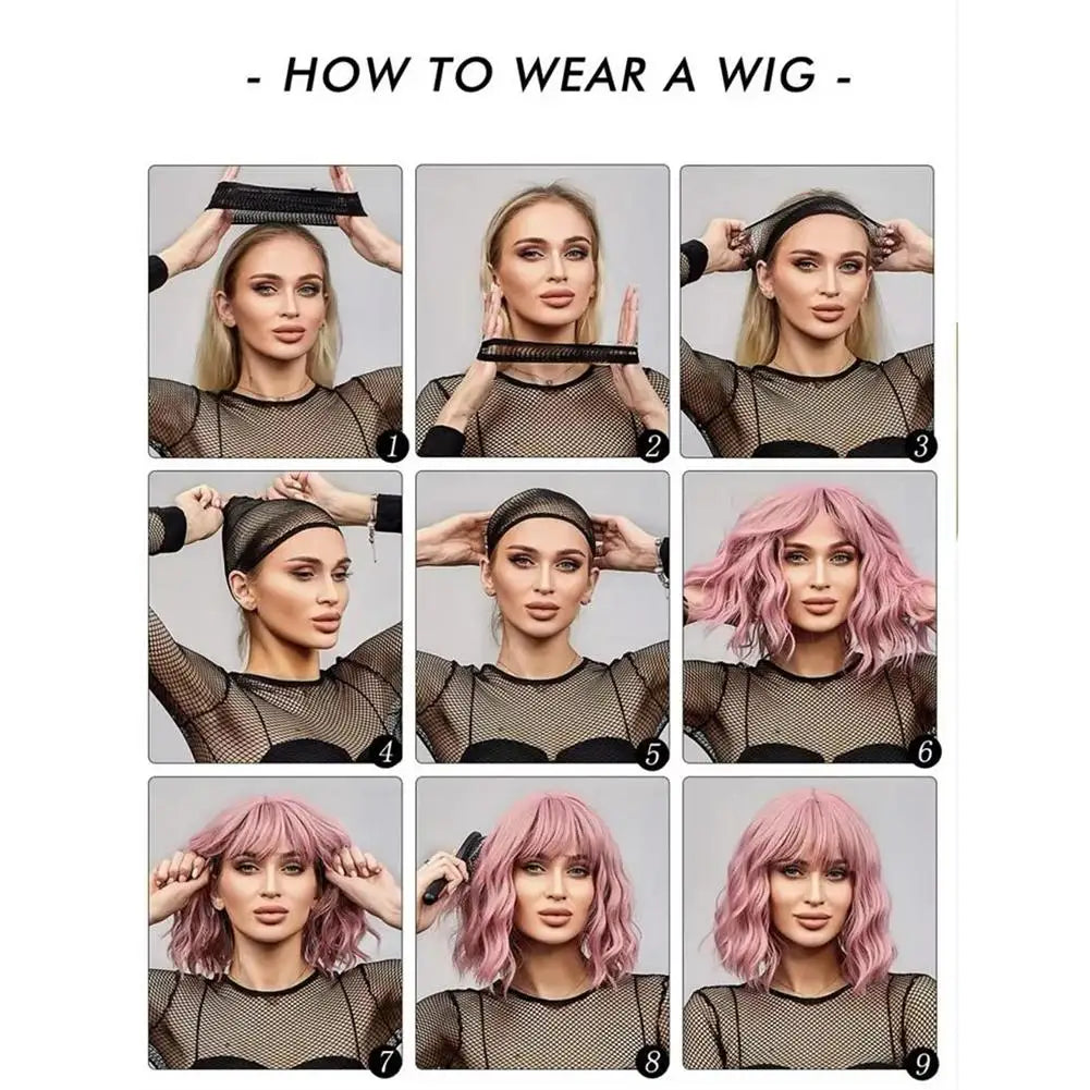 Men's Fashion Wig with Side Swept Bangs - Short Straight Hair Synthetic Full Wig for Men, European Style Ready to Wear