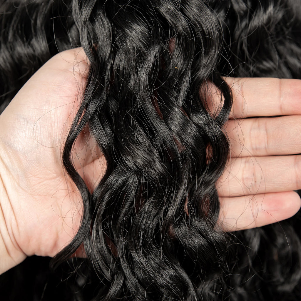 26Inch Cornrow Braided Wigs 13x6 Transparent Lace Front Deep Wave Hair Wigs Synthetic Kinky Curly Brazilian Hair Wigs for Women