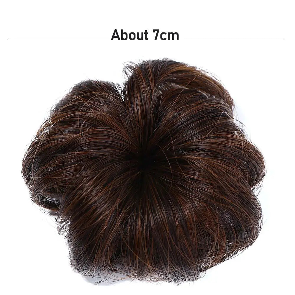 Children Toddler Cute Female Synthetic  Headwear Short Curl Chignon Baby Hair Wig The Tide Girl Wig Ball Head Hairpin