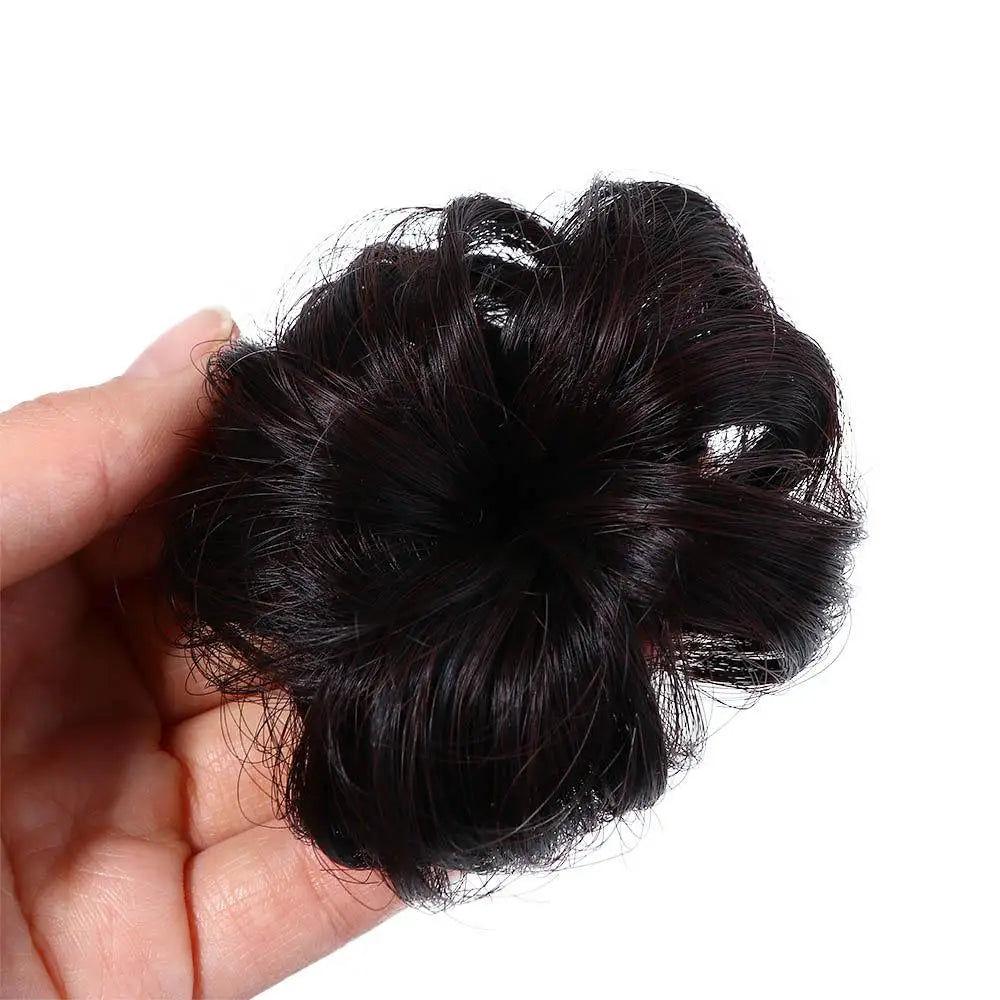Children Toddler Cute Female Synthetic  Headwear Short Curl Chignon Baby Hair Wig The Tide Girl Wig Ball Head Hairpin