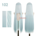 Bubuwig Synthetic Hair 100cm Long Straight Pure Color Cosplay Wigs Over 100 Colors Pink Orange Blonde Green Wig Heat Resistant