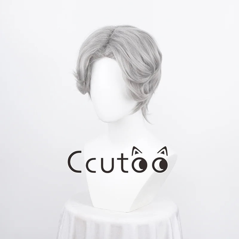 Men Boy Short Fashion Synthetic Cosplay Wigs Parting Styled Shaggy Layered Halloween Party Role 13 Colors Choice