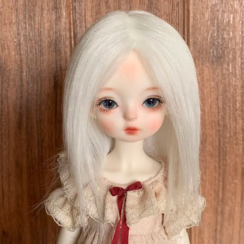 Bjd Doll's Wig Simulated Wool Hair Fit To 1/8 1/12,1/6 Bjd Doll Ob11 Doll Change Makeup Accessories Diy Dress Up Accessories