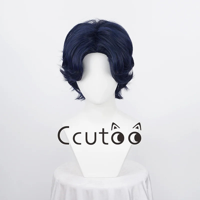 Men Boy Short Fashion Synthetic Cosplay Wigs Parting Styled Shaggy Layered Halloween Party Role 13 Colors Choice