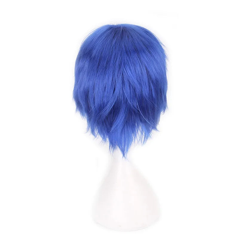 Male Wigs Synthetic Hair Wigs For Men Wig Green Short Wig Cosplay Red Pink Black White Orange Light Purple Blue Brown Straight
