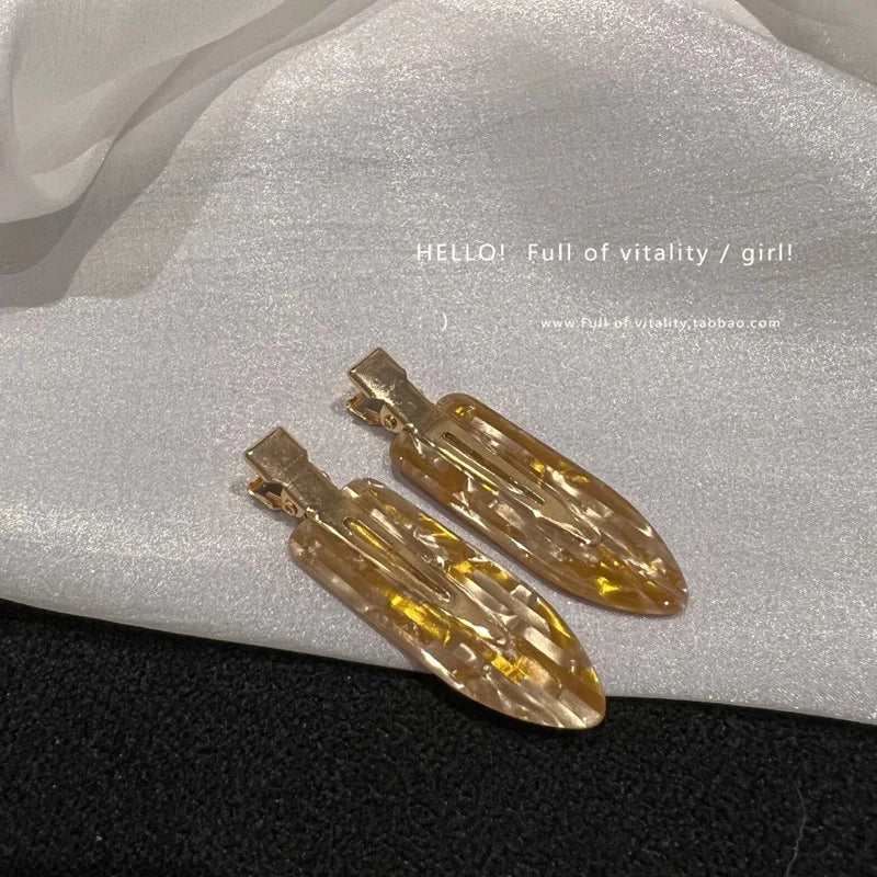 Korea acetic acid seamless hairpin side bangs broken hair one word seamless hairpin makeup clip hair accessories headwear female