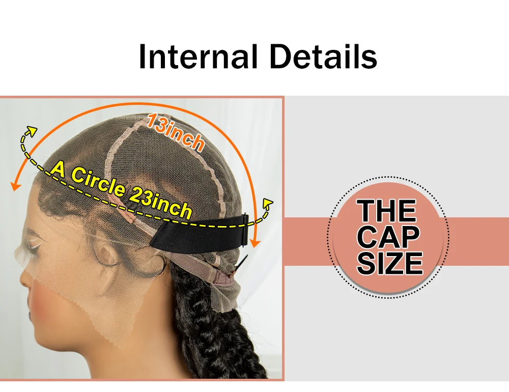 34Inch Cornrow Braided Wigs with Curly ends Synthetic Full Lace Braids Wigs Lace Frontal Braided Lace Wig for Black Women